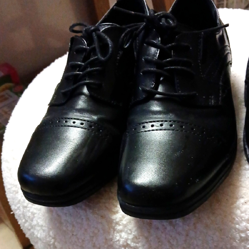 Boys Black Dress Shoes